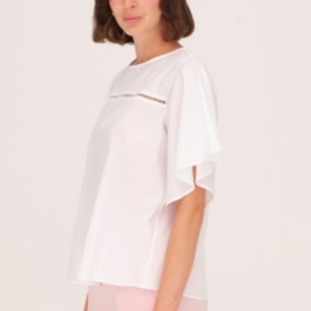Harshman Los Angelos Elegant White Women's Top